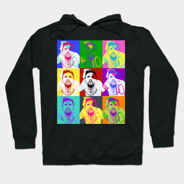 Messi Warhol 2 Hoodie by Aefe